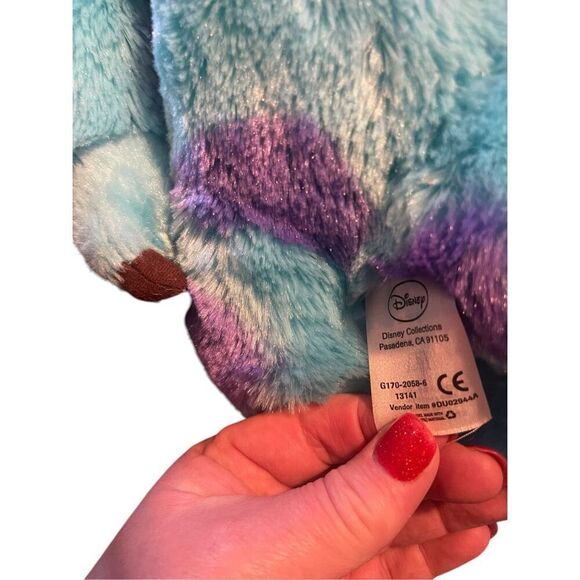 Disney Kids Blue Purple Sulley Monster Plush Doll Stuffed Toy - Picture 5 of 9